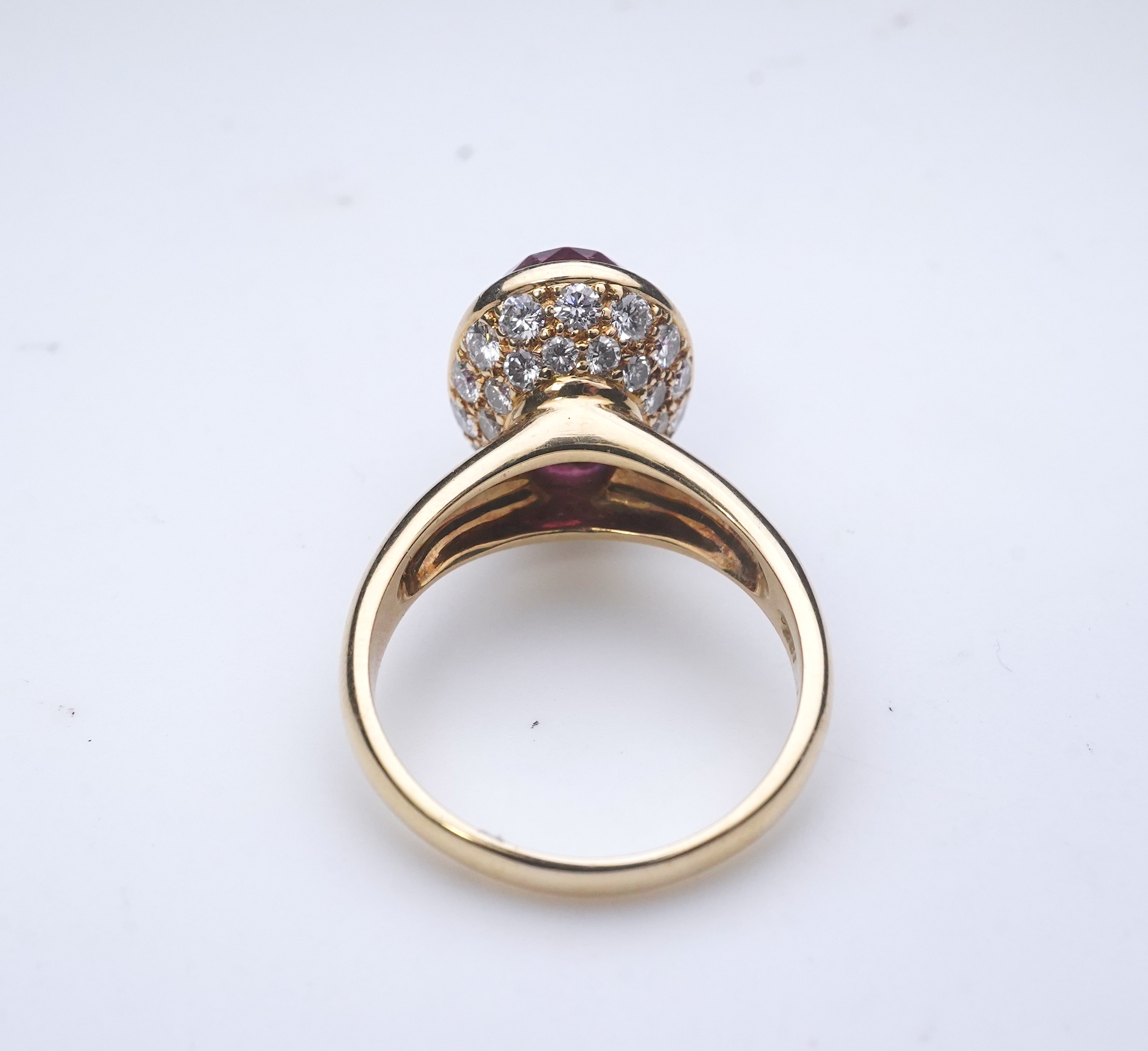 Asprey, a pink tourmaline and diamond ring